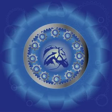 Signs of the zodiac Stock Illustration