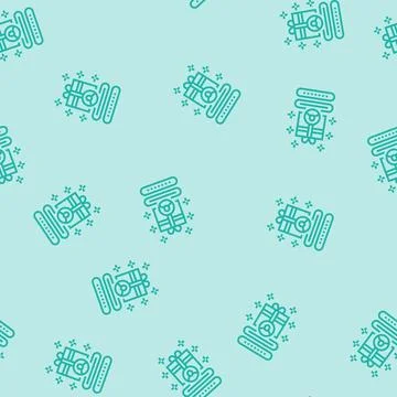 Signup bonus line seamless pattern Illustrazione stock