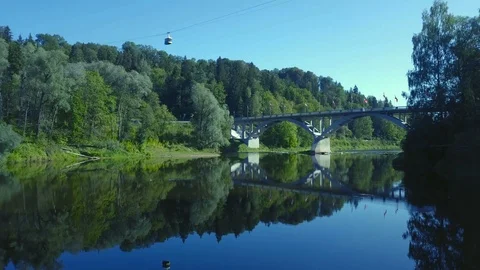 Sigulda most hd Stock Footage 115108410