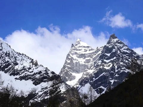 Siguniang mountain nature view Stock Footage 77149855