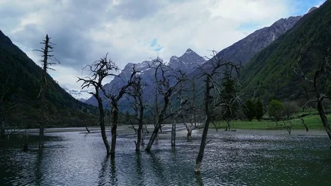  Siguniang mountain nature view Stock Footage 77381494