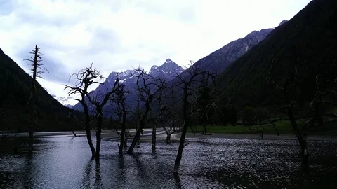 Siguniang mountain nature view Stock Footage 77381715