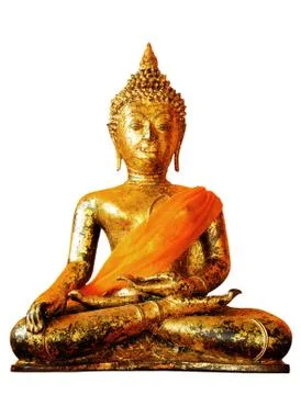 Sihing Buddha on a white background Stock Photos