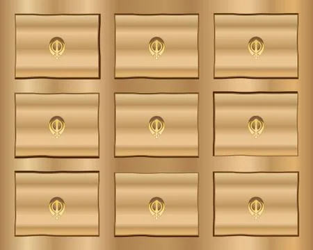 Sikh cabinet Stock Illustration