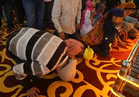 Sikh devotees mark Baisakhi with prayers in Srinagar, India - 14 Apr 2026 Stock Photos