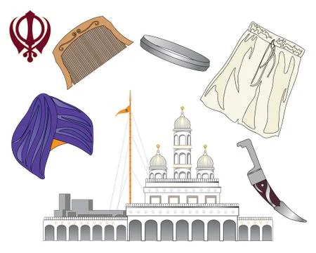 Sikh faith Illustrazione stock