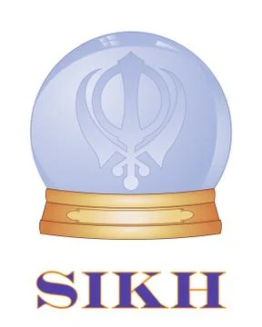 Sikh globe Stock Illustration