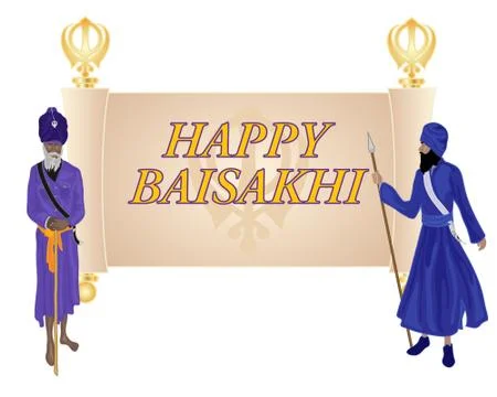 Sikh greeting Illustrazione stock