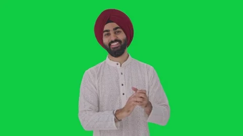 Sikh Indian man clapping and appreciatin... | Stock Video | Pond5