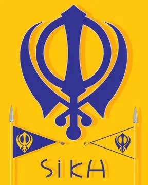 Sikh insignia Stock Illustration