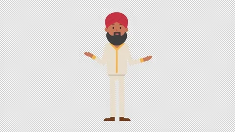 Sikh Man Confused Video stock 205049509