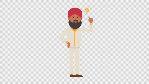 Sikh Man Idea Stock Footage 205049630