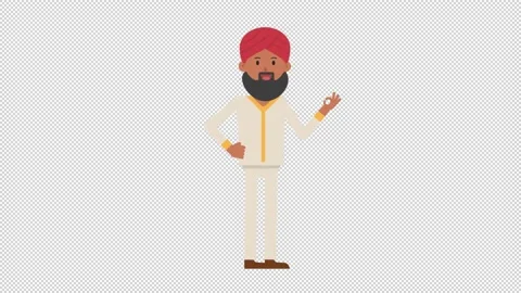 Sikh Man OK Stock Footage 205049648