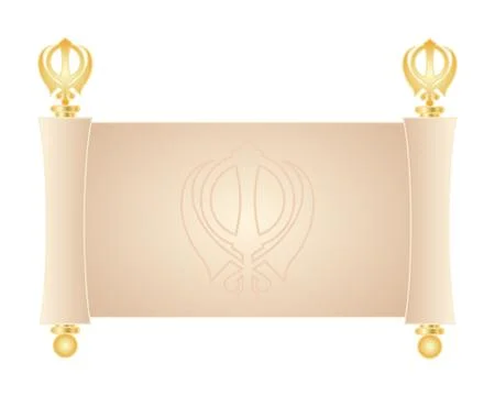 Sikh parchment Stock Illustration