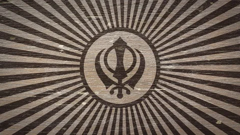 Sikh / Religion Symbol. Loop. 4K, 60fps Stock Footage 119271837