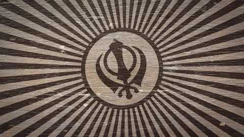 Sikh / Religion Symbol. Loop. 4K, 60fps Stock Footage 119309016