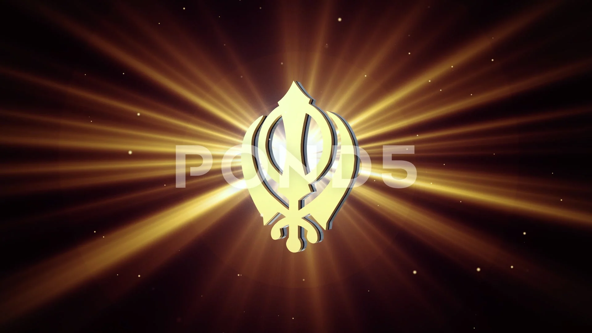 Sikh Symbol Khanda Animation Loop | Stock Video | Pond5
