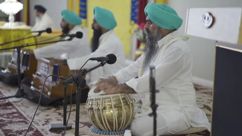 Sikh Wedding Musicians Stock Footage 139413166