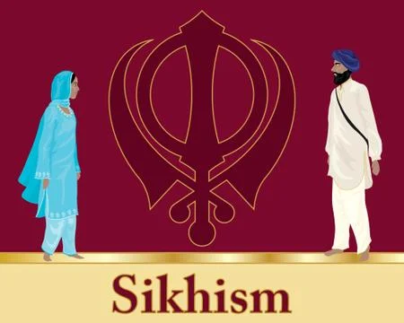 Sikhism abstract Stock Illustration