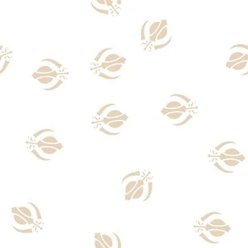 Sikhism religion glyph seamless pattern Stock Illustration