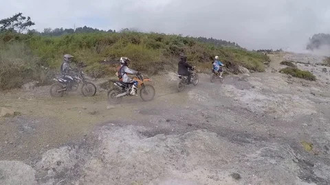 Sikidang Crater in Dieng, Central of Java Stock Footage 118581498