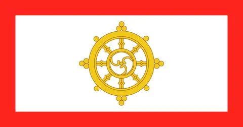 Sikkim Flag High Quality Flag Clipart, Flag Icon, Vector Illustration, Prem.. Stock-Illustration