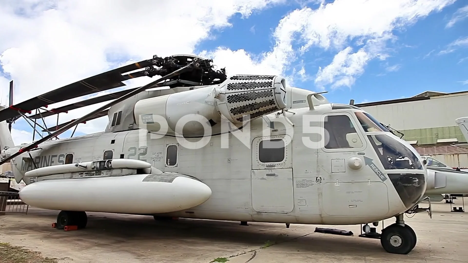 Sikorsky CH-53 D Sea Stallion helicopter | Stock Video | Pond5