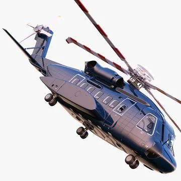 Sikorsky S-92 Helibus Private 3D Model