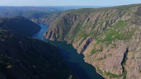 Sil River Canyon At Miradoiro de Vilouxe In Galicia Stock-Footage 335459115