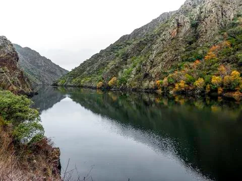 Sil river canyons Stock Photos