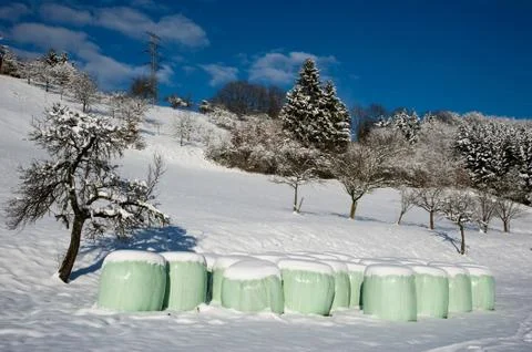 Silage bag Stock Photos