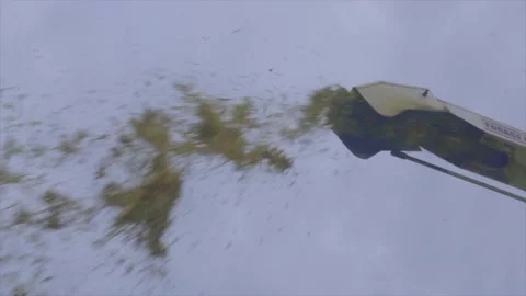 Silage making process and cutting Stock Footage 209815060