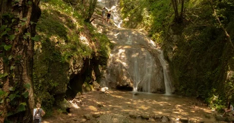 Silan waterfall - Italy Stock Footage 112142443