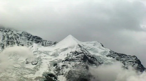 Silberhorn time lapse 2 Stock Footage