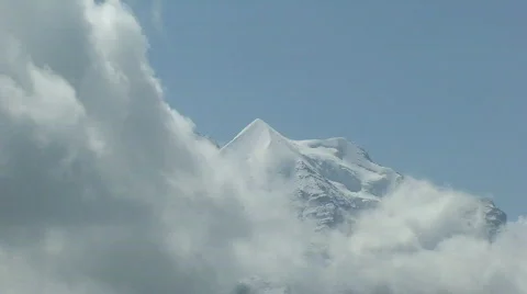 Silberhorn time lapse Stock Footage 809708