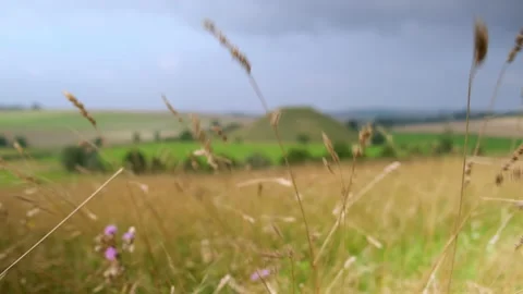 Silbury Hill, Rack Focus Stock Footage 198332135