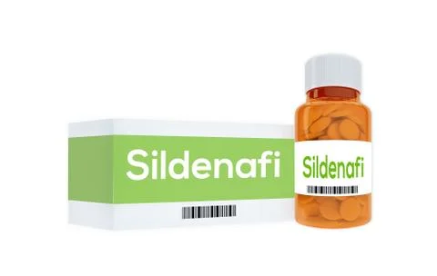 Sildenafi medication concept Stock Illustration
