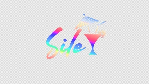 Sile. Color gradient animated text. Transparent Alpha channel, 4K. Stock Footage 154884929
