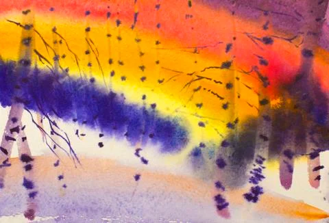 Silence and stillness Illustrazione stock