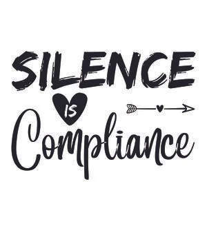 Silence Is Compliance Stock Illustration