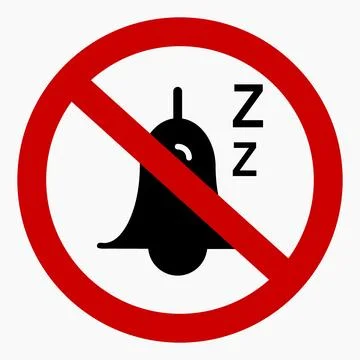 Silence icon. Noise ban. Keep quiet. Quiet. Noise is prohibited. Do not make  Stock-Illustration