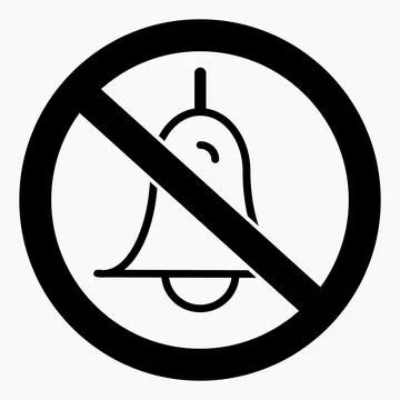 Silence icon. Noise ban. Keep quiet. Quiet. Noise is prohibited. Do not make  Stock-Illustration