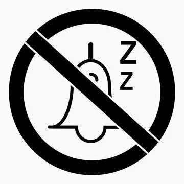Silence icon. Noise ban. Keep quiet. Quiet. Noise is prohibited. Do not make  Stock-Illustration