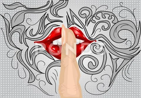 The silence of nature Stock Illustration