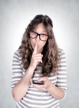 Silence please Stock Photos