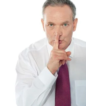 Silence please Stock Photos