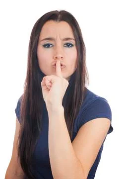 Silence please Stock Photos