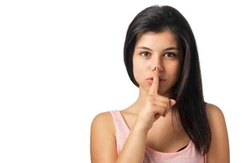 Silence sign Stock Photos