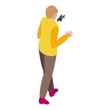 Silent argument icon isometric vector. Dispute talk 스톡 일러스트