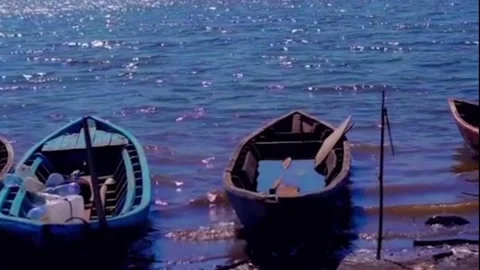 Silent Boat Stock Footage 240254380